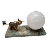 Art deco elephant lamp