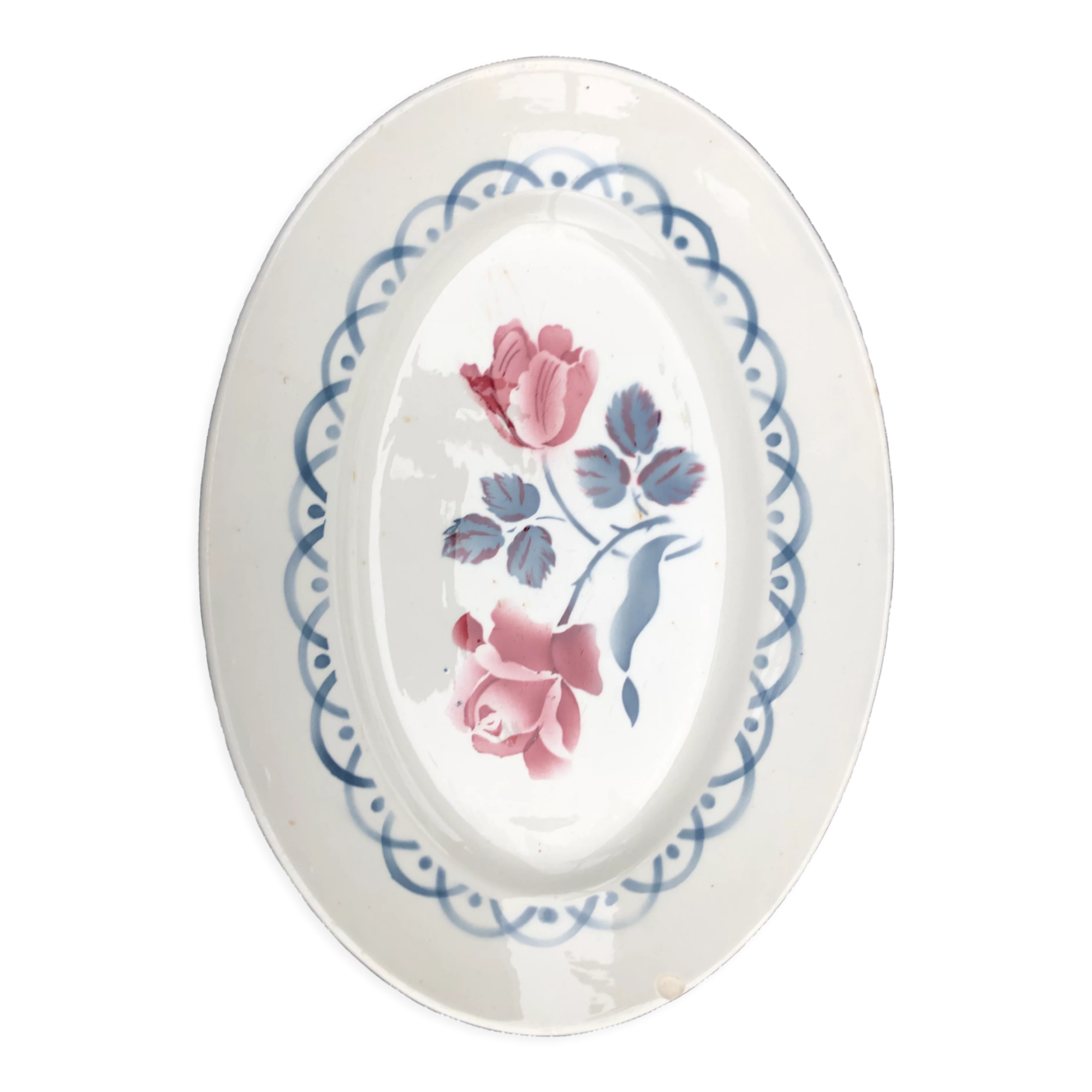 Oval dish sarreguemines digoin