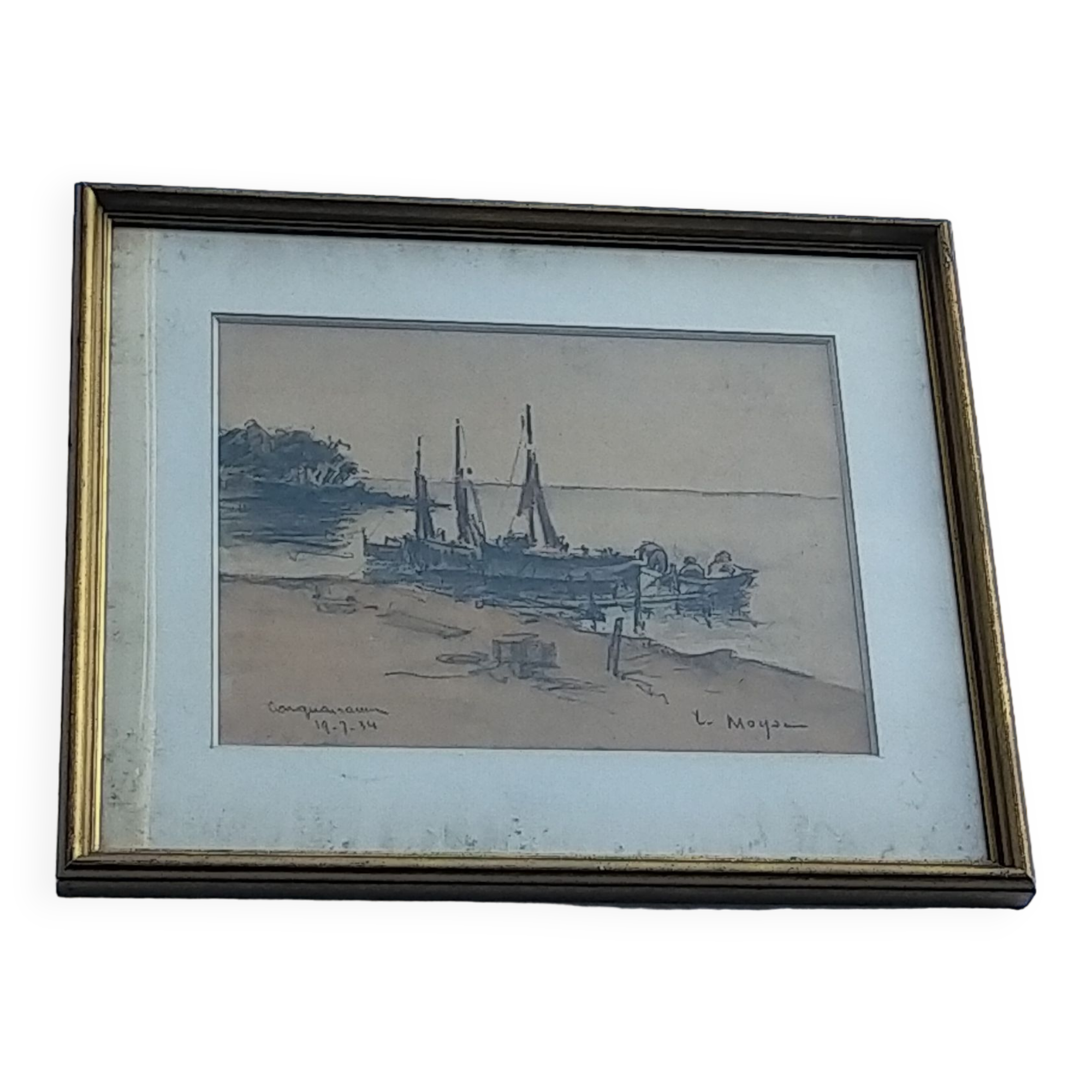 Watercolor painting Carquairanne