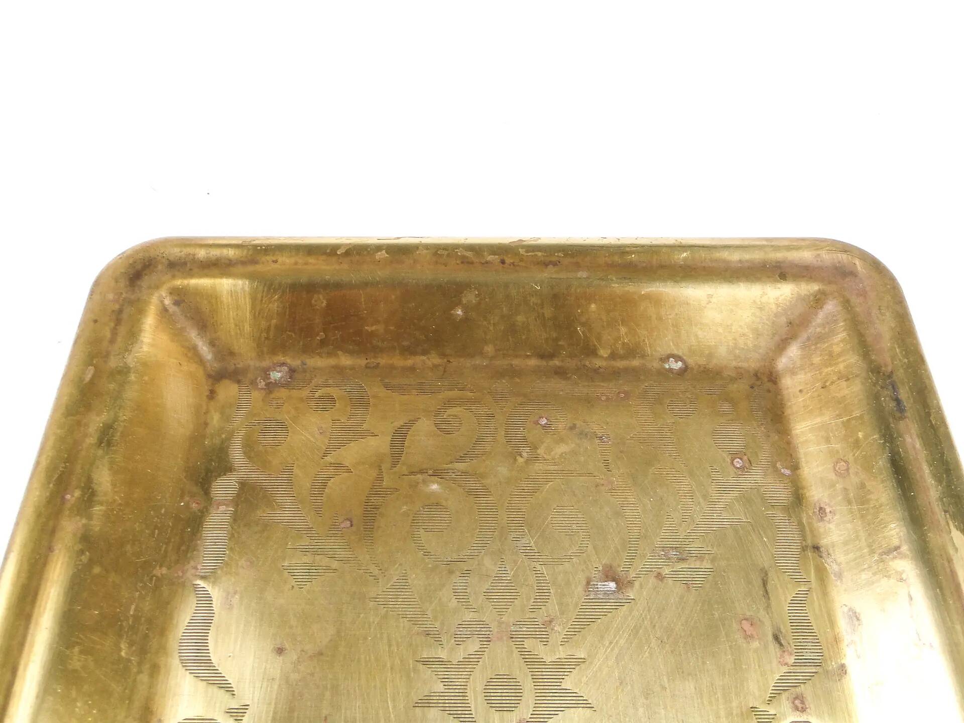Eclectic samovar tray, brass, Poland, 19th century