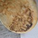 Vintage beige round marble ashtray
