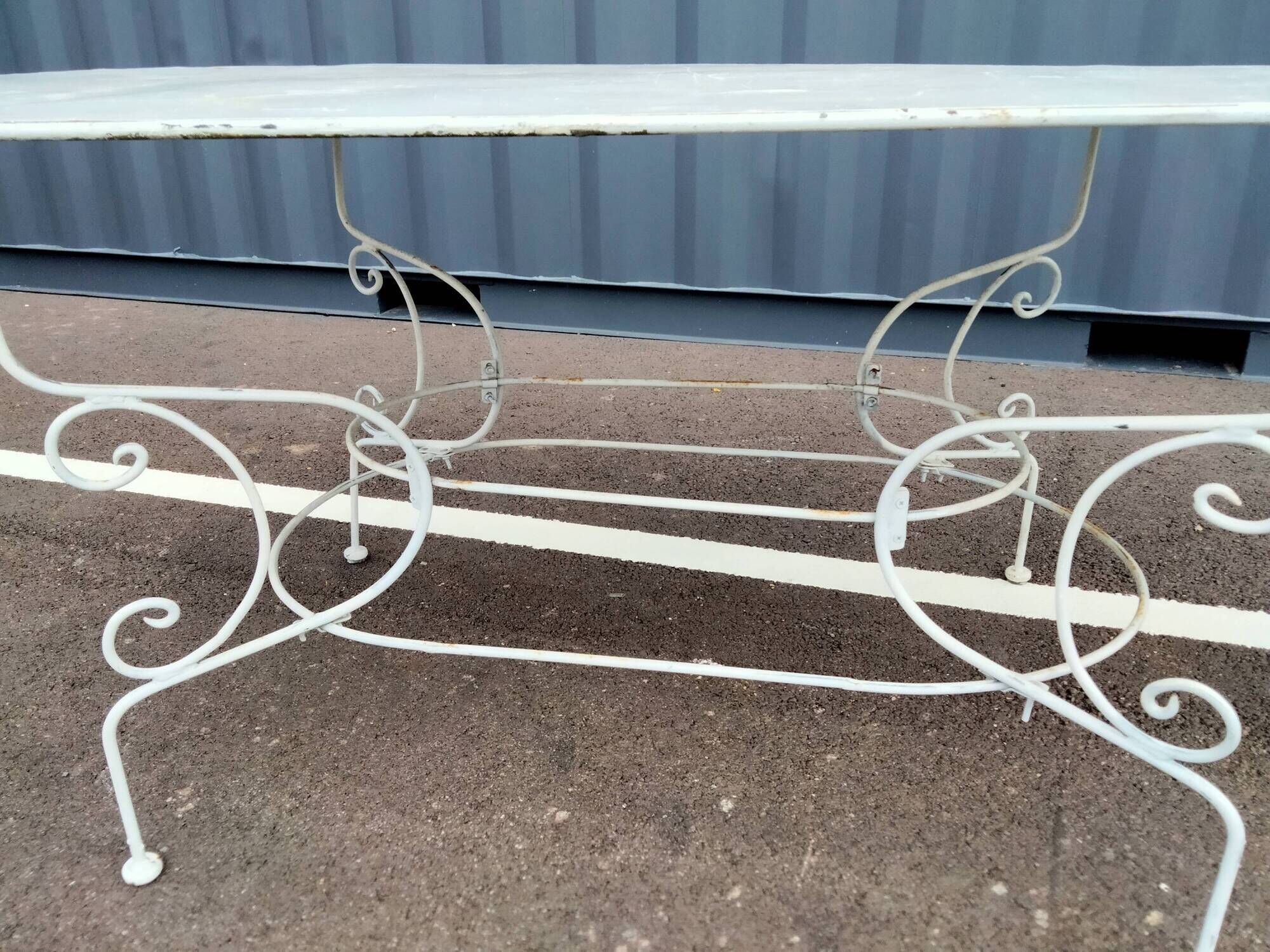 Garden furniture in old iron 6 places