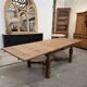 Italian table in raw oak from the 19th century.