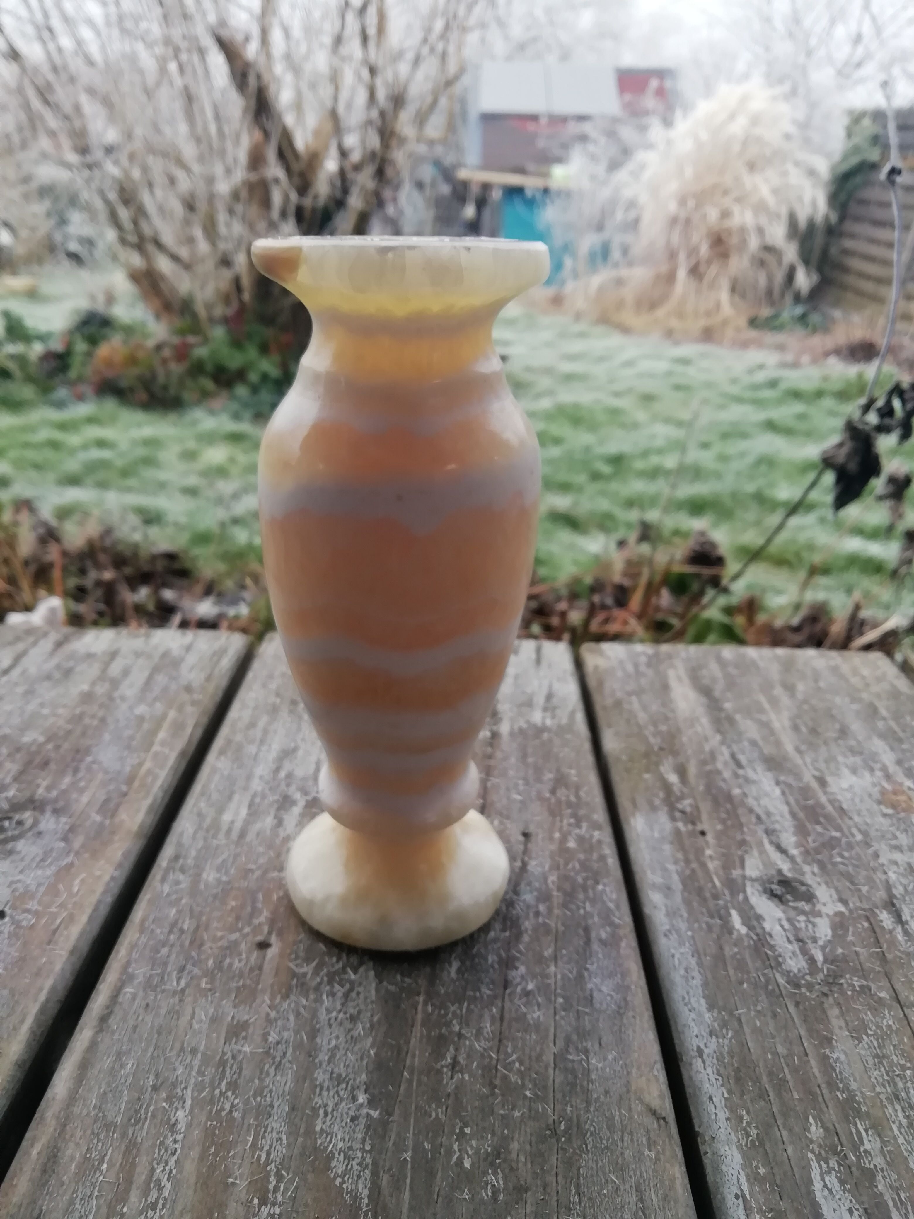 Vase or onyx candle holder