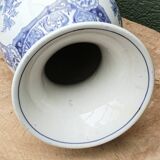 Gien baluster vase, Japanese decor