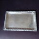 Silver metal tray with GANDAIS punch
