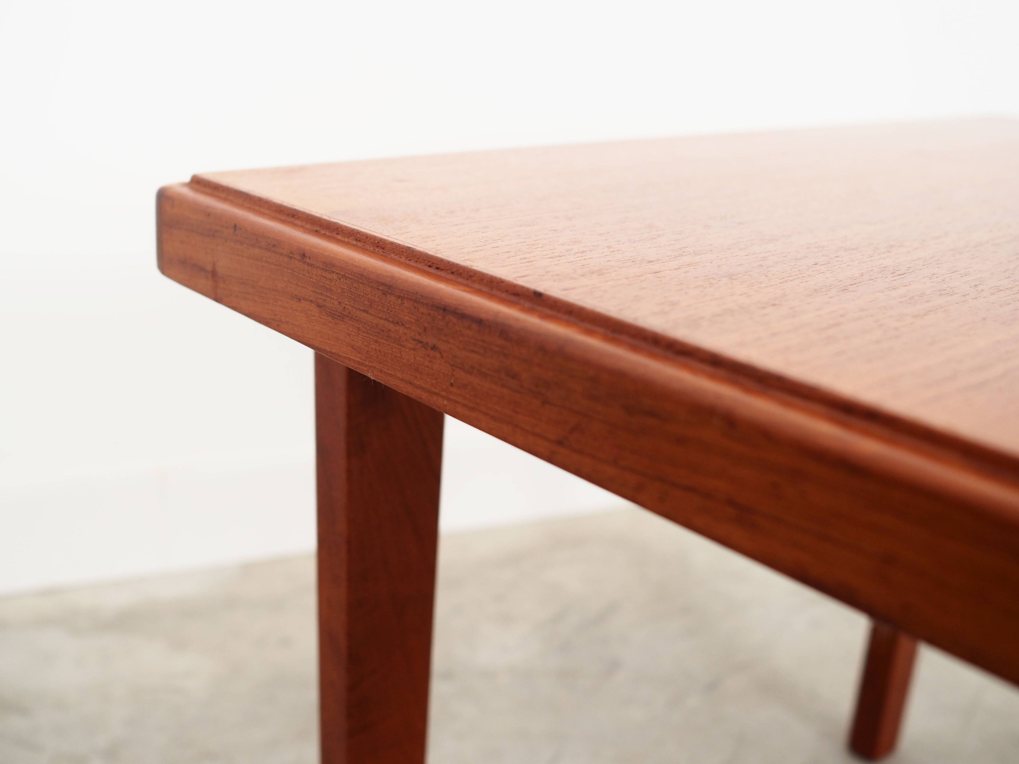 Teak coffee table, Danish design, 1970s, production: Denmark