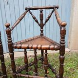 2 antique Scandinavian corner chairs/armchairs