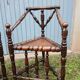 2 antique Scandinavian corner chairs/armchairs