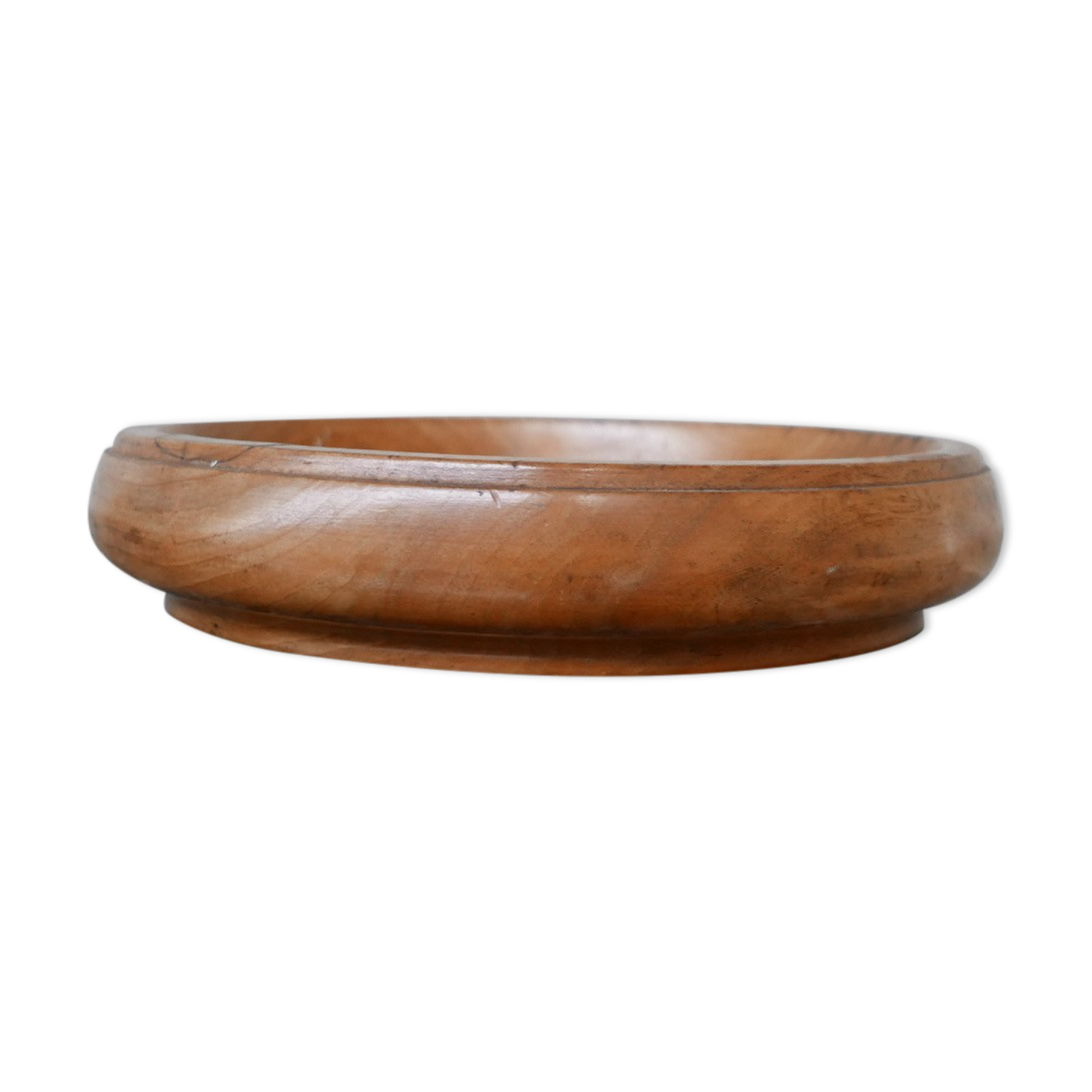 Bol en bois de chêne ecclésiastique anglais antique