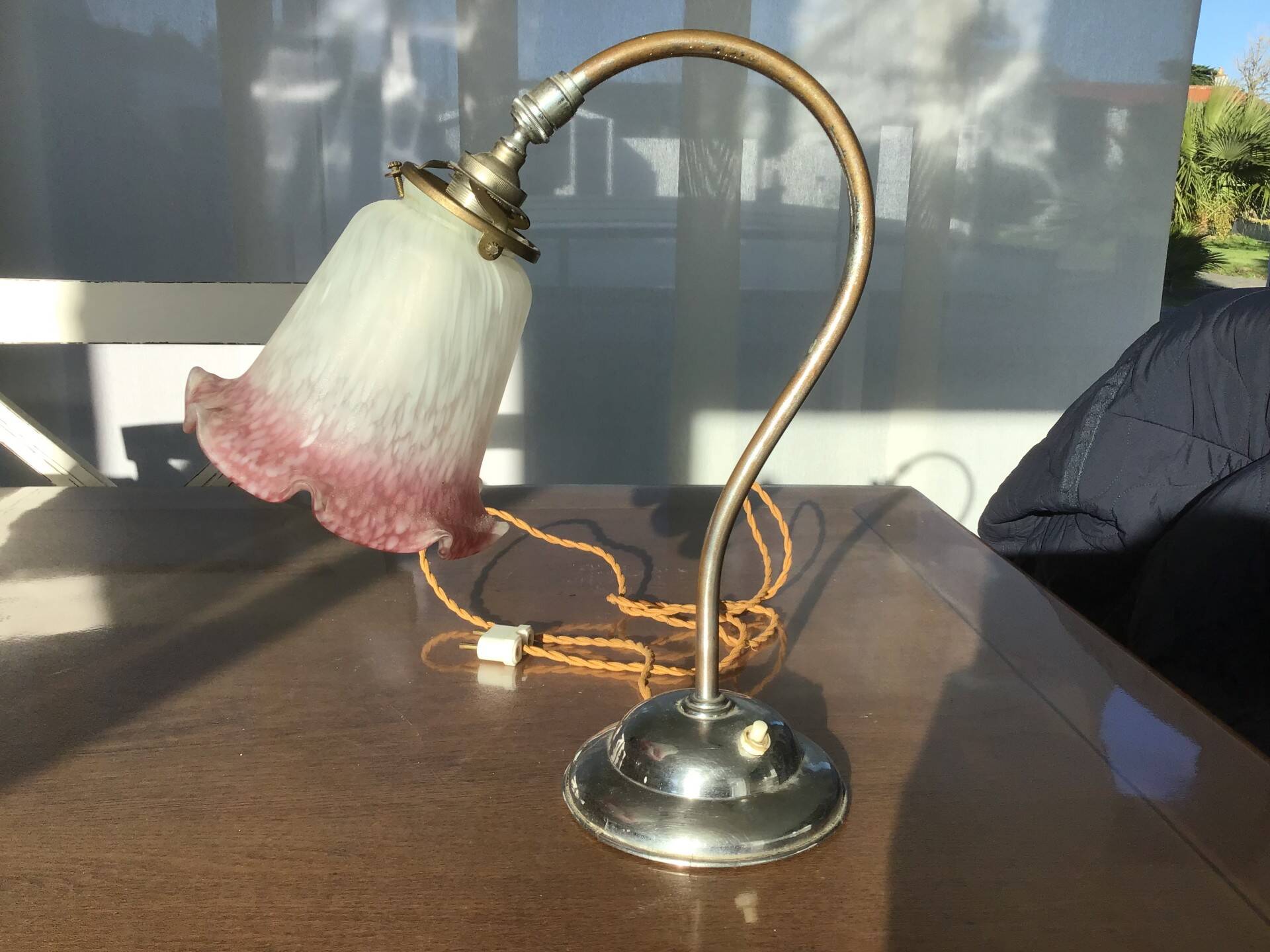 Vintage tulip gooseneck desk lamp