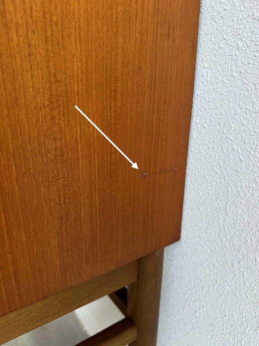 Armoire à tambour vintage en teck