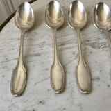 Set of 8 large silver spoons 30s