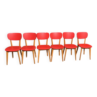 Set of 6 vintage bistro chairs