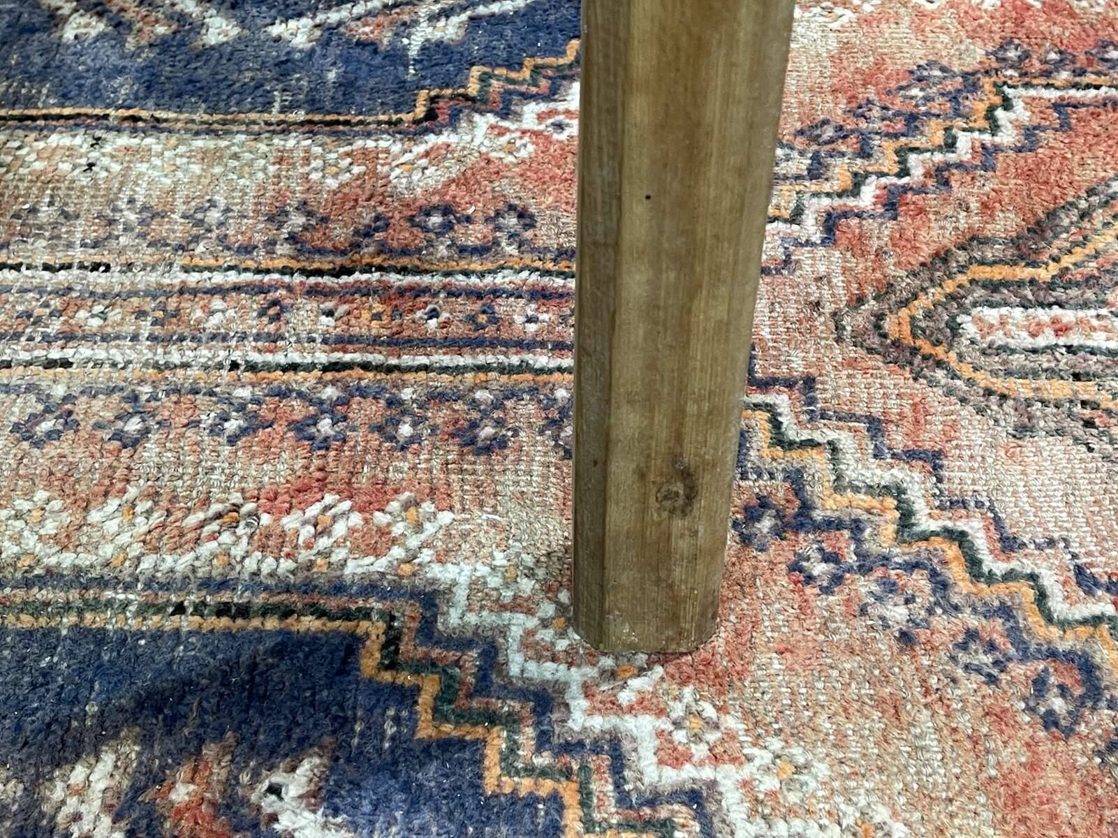 Coffee table in oak with a glass top, dating from the 1950s