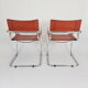 Pair of modernist canteliver Mart Stam S34 chairs