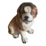 Large ceramic St Bernard dog