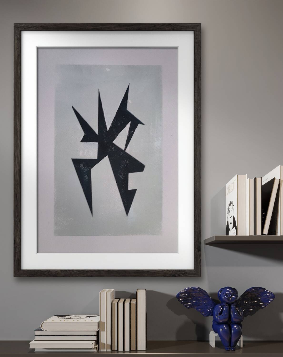 Modern geometric painting