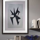 Modern geometric painting