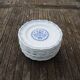 12 Antique Gien Earthenware Flat Plates - Rouen Decor