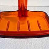 Ensemble de 4 accessoires de salle de bain Burnt Orange 1970s
