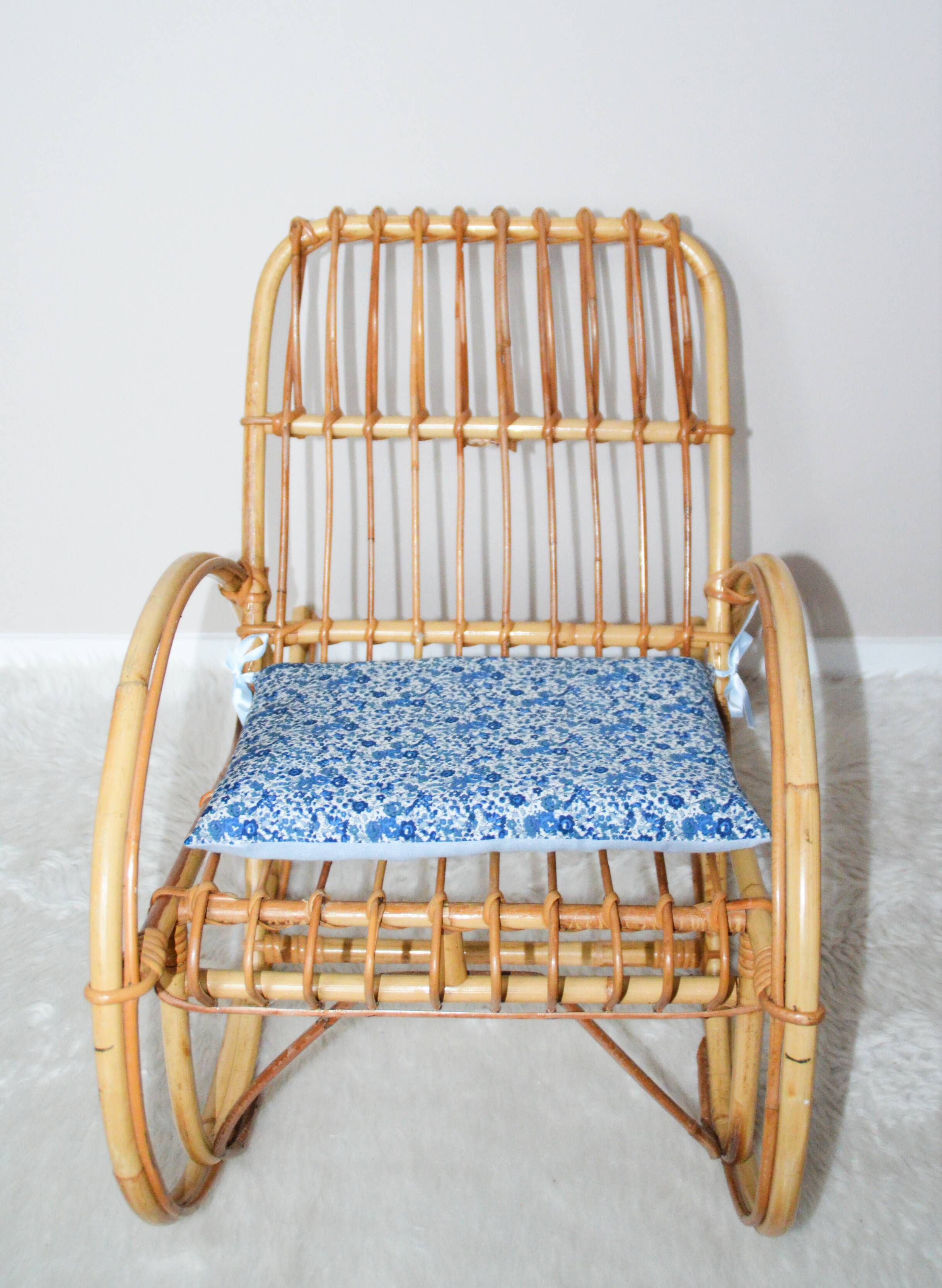 Rattan for child rocking chair