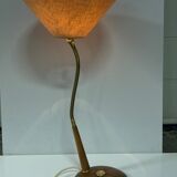 Brass and teak desk or table lamp by Temde, Switzerland 1960s