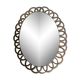 Vintage rattan mirror 27x34cm