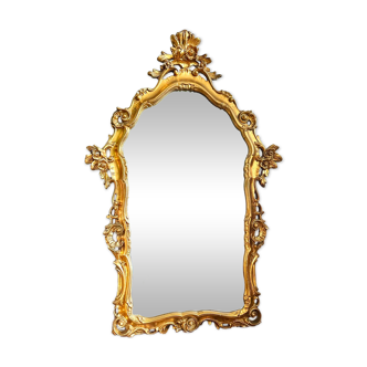 Grand miroir vintage doré baroque 102x68