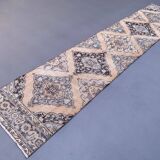 Distressed Turkish Runner 392x80 cm wool Vintage Tribal Rug