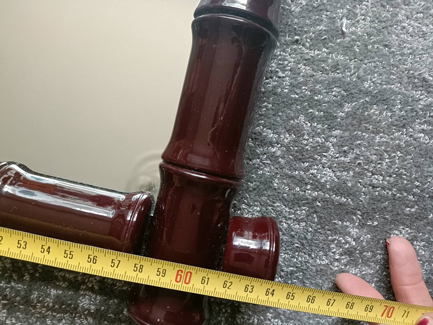 Vintage bamboo style mirror