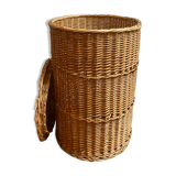 Rattan laundry basket