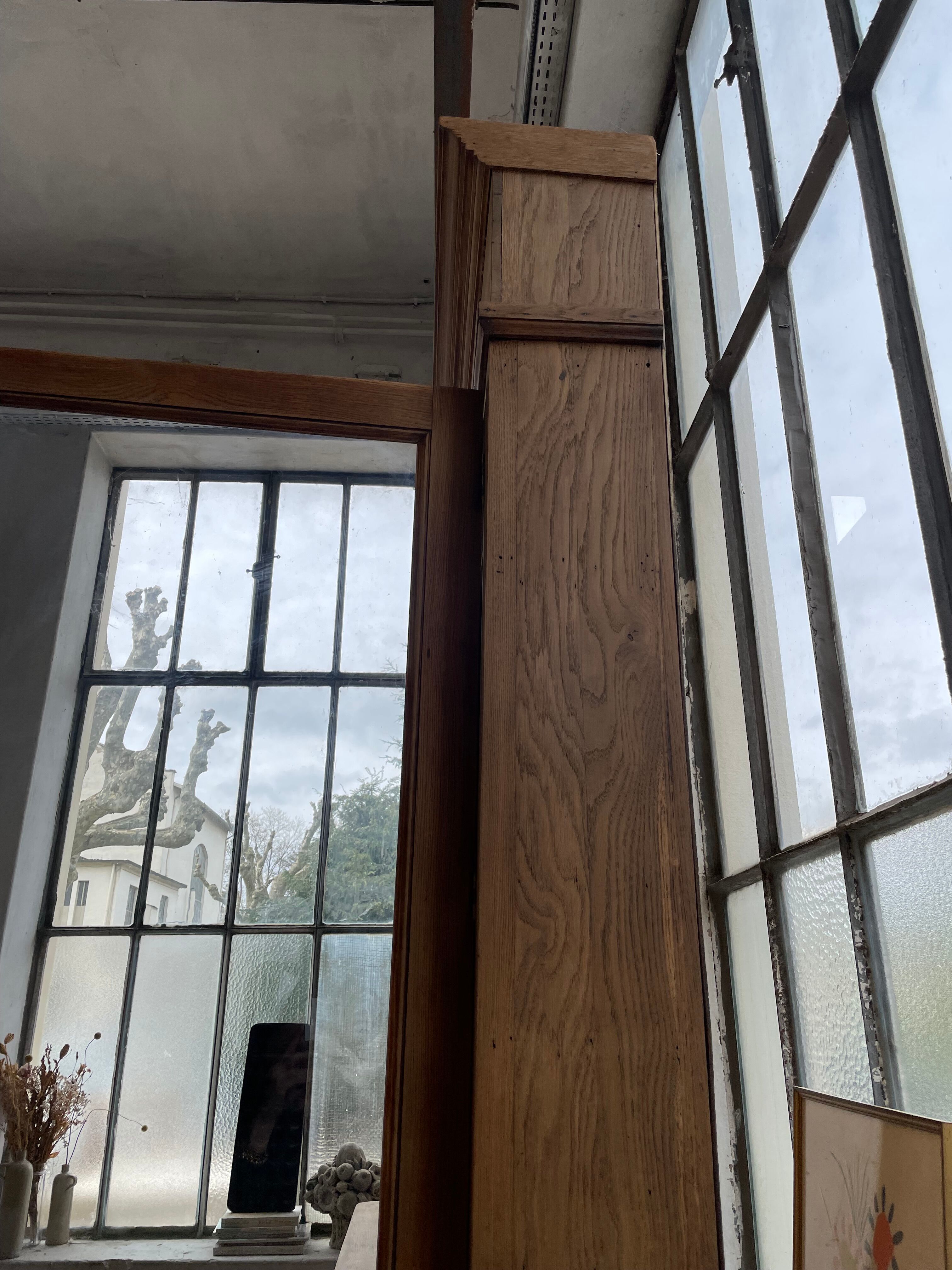 Oak showcase bookcase