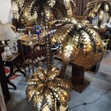 Palm floor lamp three heads