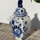 Pot couvert Delft bleu et blanc