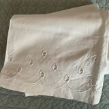 Old linen/cotton sheet openwork top sheet