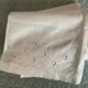 Drap ancien lin/ coton haut de drap ajouré