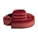 Canapé rond en velours rose