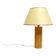 Large 1970s Italian bamboo table lamp with large oiled paper shad