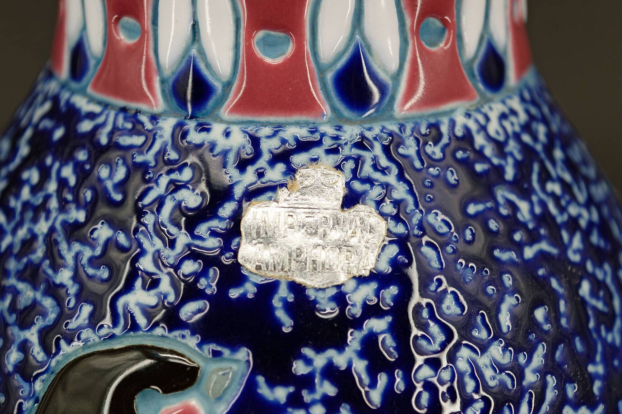 Swallow Lamp, Imperial Amphora, Czechoslovakia, Art Deco, Circa 1920