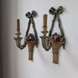 Pair of decorative wall sconces