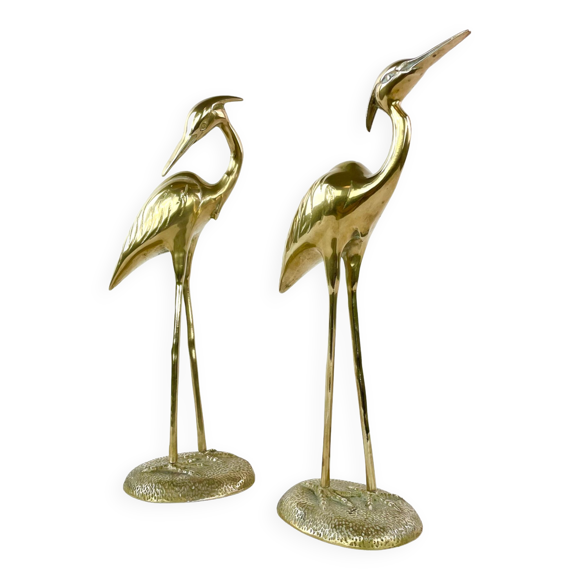 Brass ibis couple, circa 1970