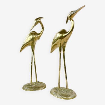 Brass ibis couple, circa 1970