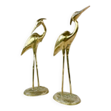 Brass ibis couple, circa 1970