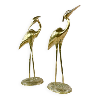 Brass ibis couple, circa 1970