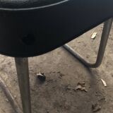 Old metal desk with chair