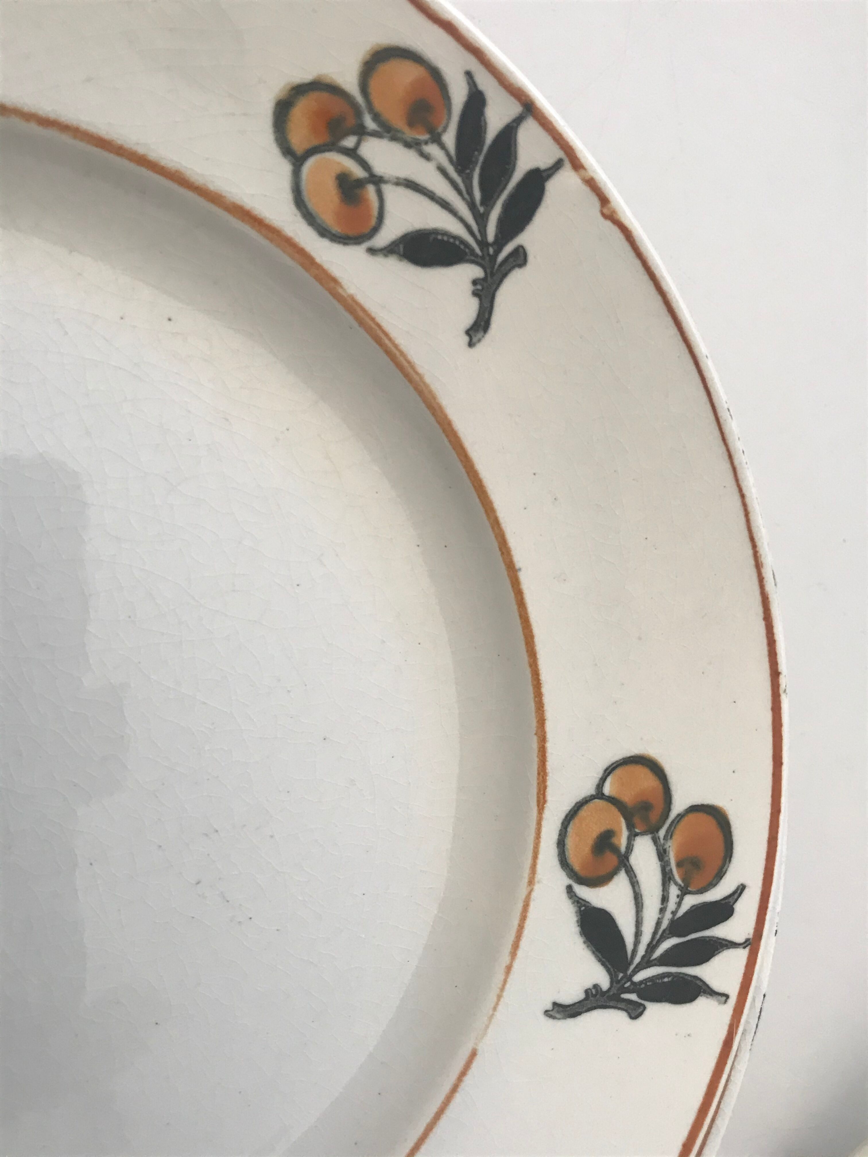 Nine dessert plates Moulin des loups - Hamage