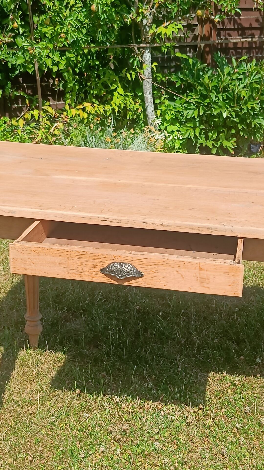 Oak farmhouse table