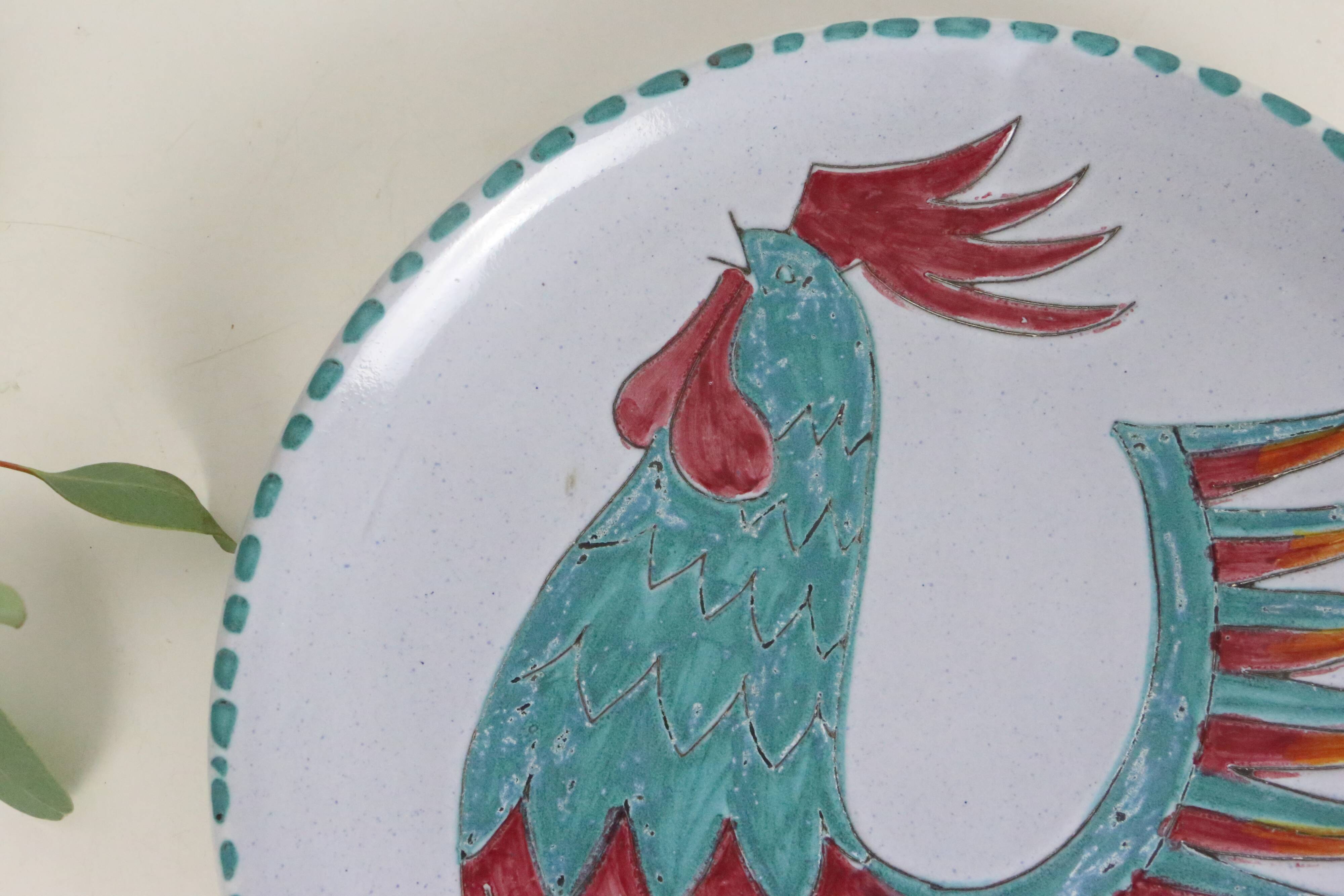 Vintage Rooster Plate