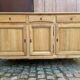 Louis XV buffet stripped in solid cherry wood 1970 165cm